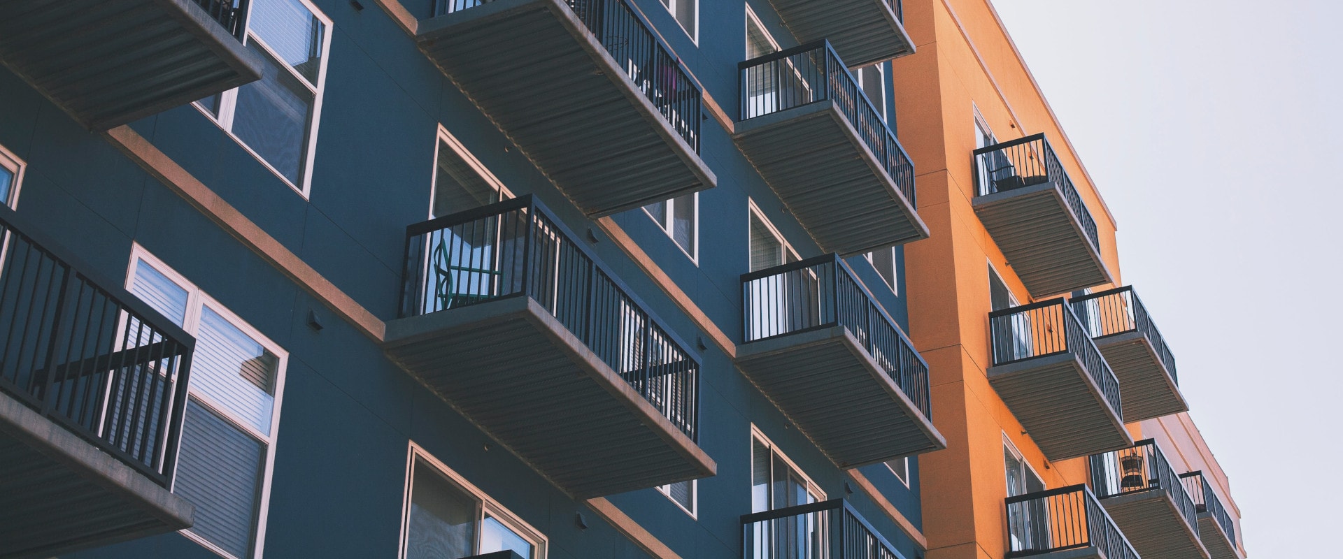 Modern apartment building exterior