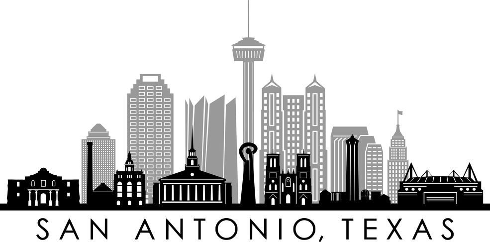 San Antonio Texas Graphic